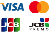 VISA、MasterCard、JCB、JCBプレモ